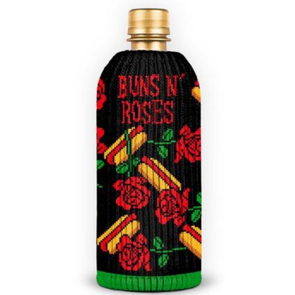 FREAKER Buns N Roses Bottle Insulator Sweater Koozie NWT - Picture 1 of 4